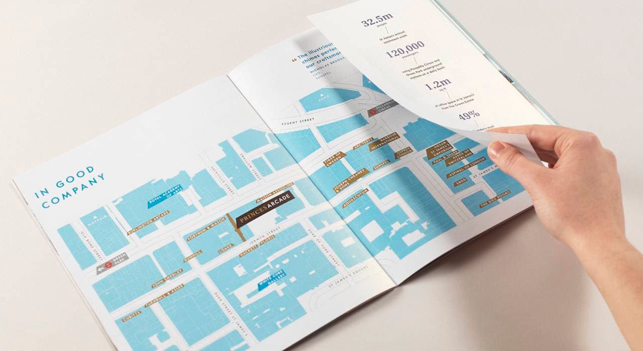 property marketing for princes arcade London - floor plan