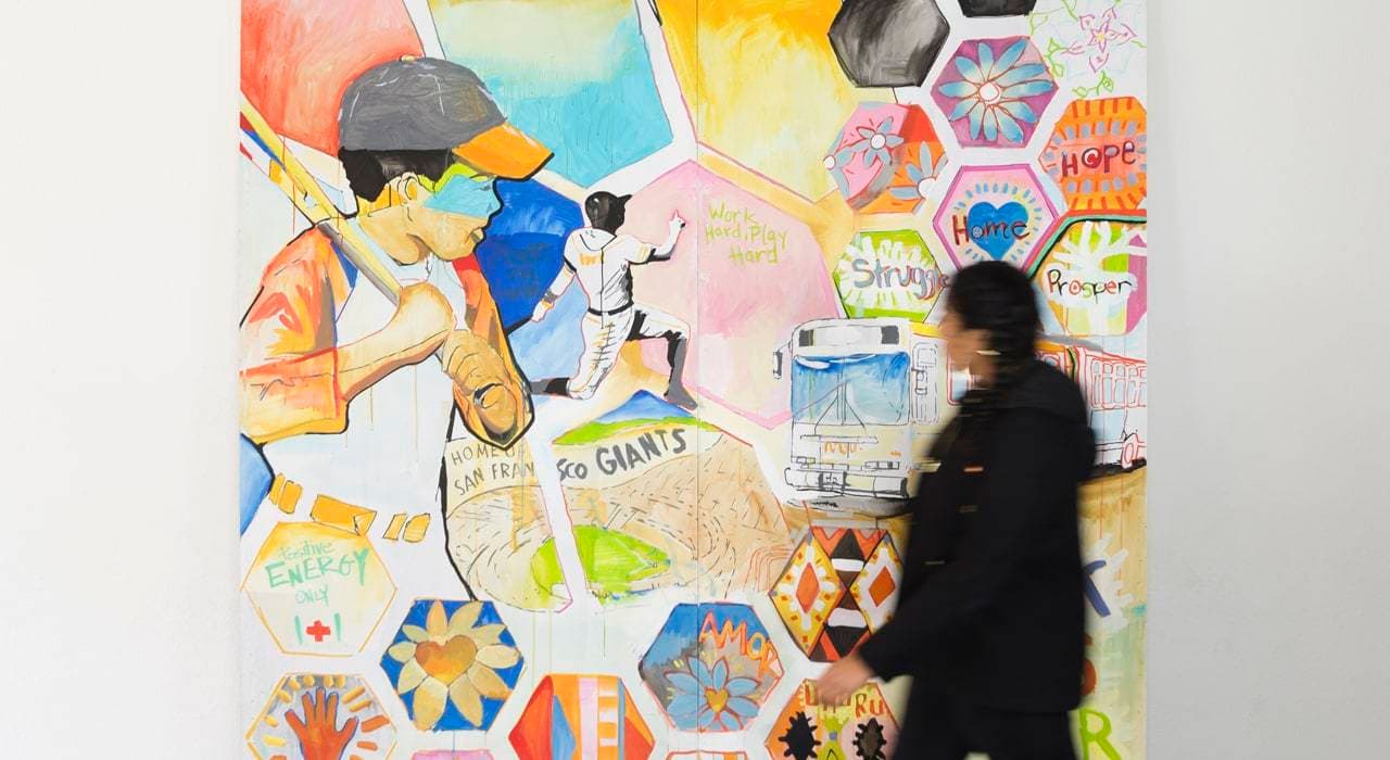 Real Estate Branding for Candlestick - San Francisco - mural 1